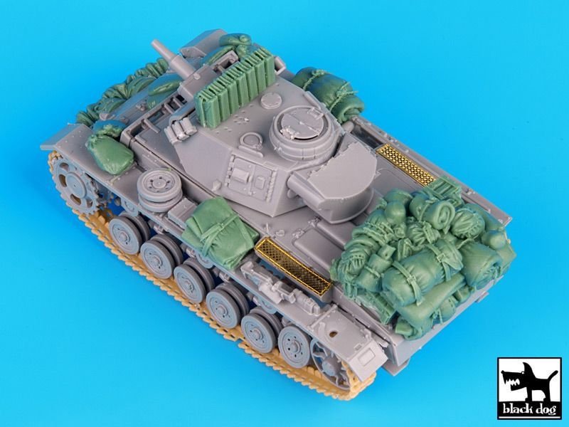 Black Dog T72037 German Pz.Kpw III Ausf.N DAK accessories set for Dragon 1/72 – Bild 4