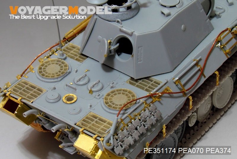 Voyager Model PE351174 WWII German Panther A early ver. Basic（For MENG TS-046）1/35 – Bild 3