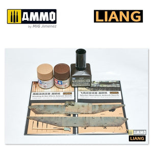 Liang 0002 Streaking &amp;amp; Wet Effects Airbrush Stencils – Bild 2