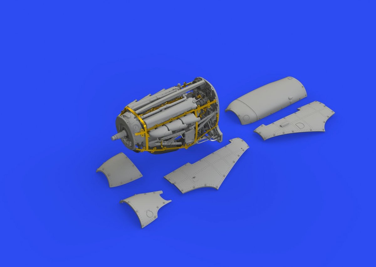 Eduard 648582 Spitfire Mk. I engine for Eduard 1/48 – imagen 4