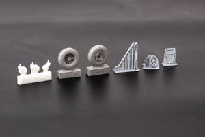 Eduard 648965 TBF/ TBM wheels w/ pattern ACADEMY 1/48 – imagen 4