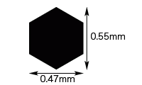 Hasegawa PA43 Modeling Mesh Hexagon-Large – imagen 3