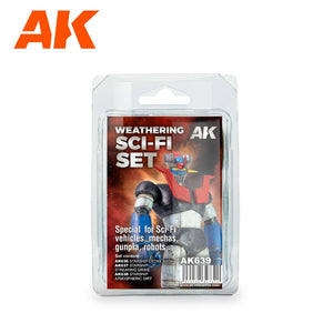 Coffret de science-fiction Weathering AK639 d&amp;#39;AK Interactive (3 x 35 ml)