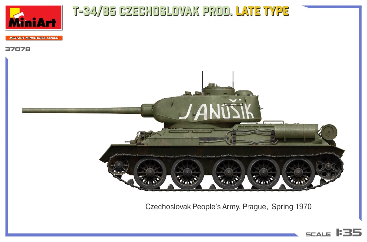 MiniArt 37078 T-34/85 Czechoslovak Prod. Late Type 1/35 – imagen 13
