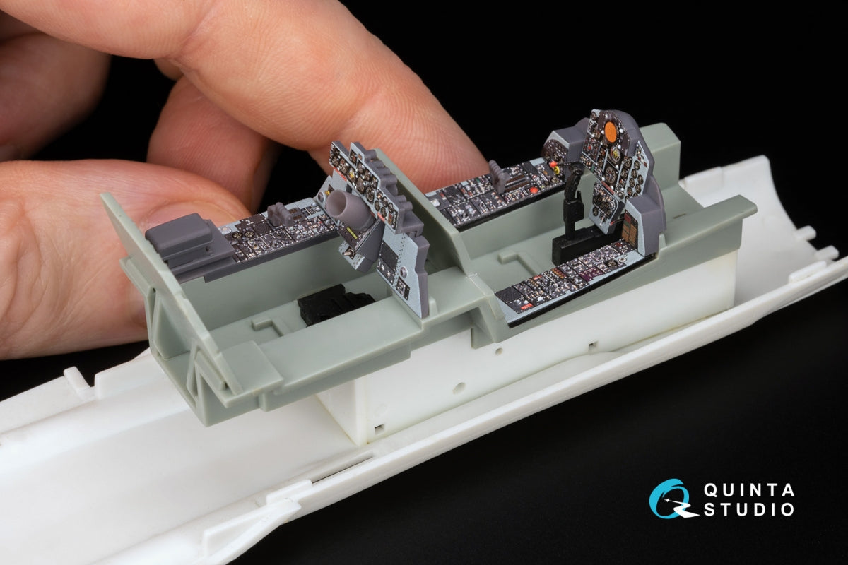 Quinta Studio QD+48487 F-4C Phantom II 3D-Printed &amp;amp; coloured Interior on decal paper (Academy) (with 3D-printed resin parts) 1/48 – immagine 13