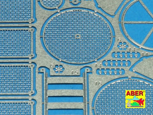 Aber 35G14 Grilles for german tank Sd.Kfz.171 Panther, Ausf.G late model 1/35 – immagine 3