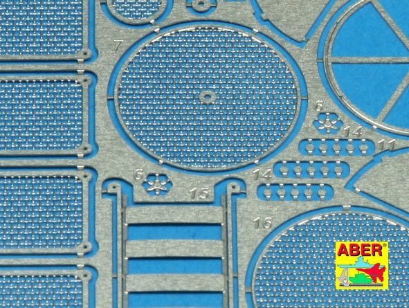 Aber 35G14 Grilles for german tank Sd.Kfz.171 Panther, Ausf.G late model 1/35 – immagine 3