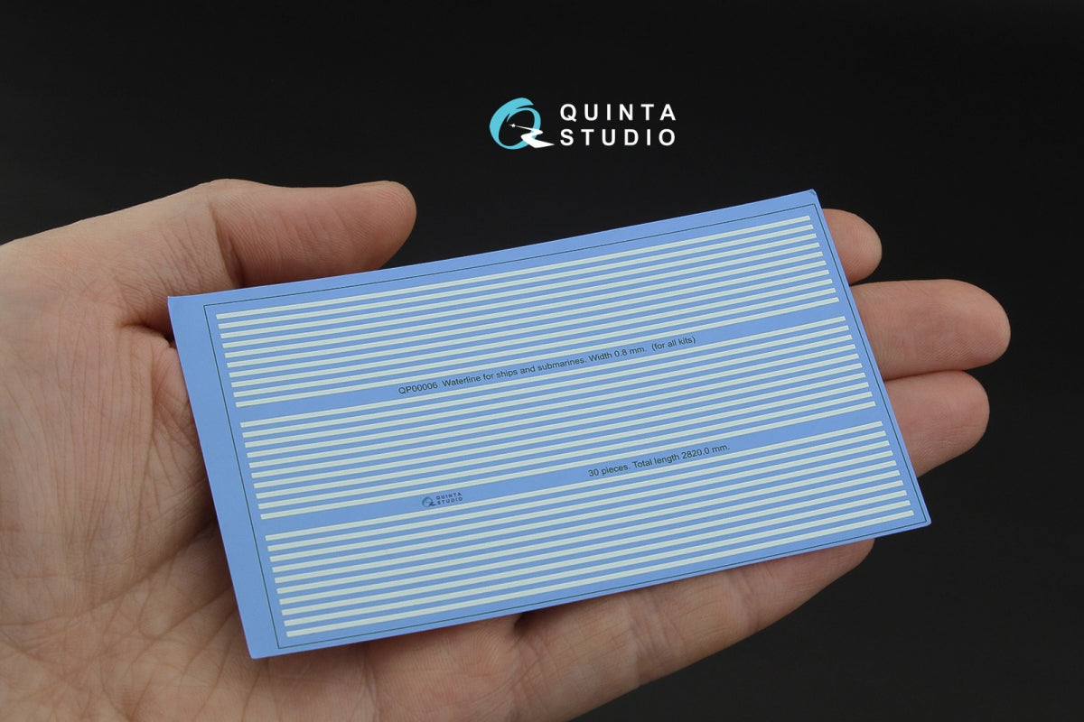 Quinta Studio QP00006 Waterline for ships and submarines. Width 0.8 mm, length 2820 mm. (for all kits)