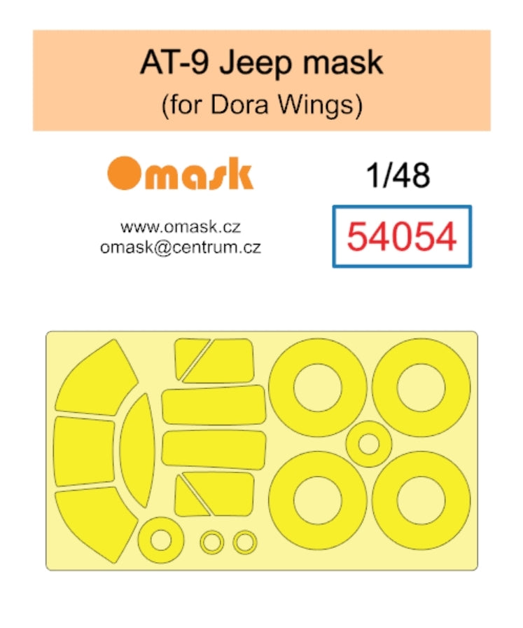 Omask 54054 AT-9 Jeep mask (for Dora Wings) 1/48
