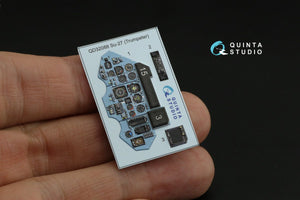 Quinta Studio QDS-32088 Su-27 3D-Printed &amp;amp; coloured Interior on decal paper (Trumpeter) (small version) 1/32 – immagine 7
