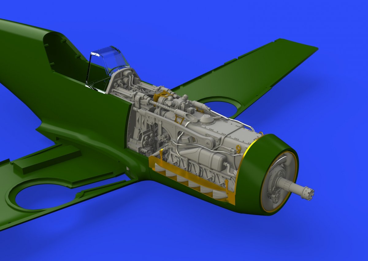 Eduard 648300 Bf 109F engine &amp;amp; fuselage guns EDUARD 1/48