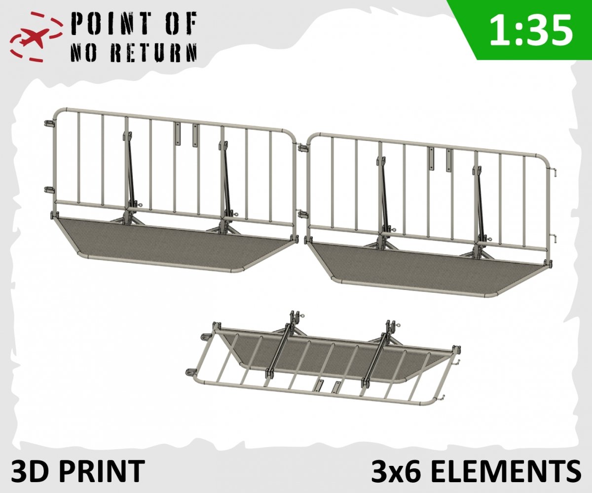 Point de non-retour 3522006 Barrière de police 3 pièces 1/35 