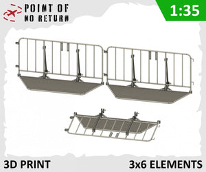 Point de non-retour 3522006 Barrière de police 3 pièces 1/35