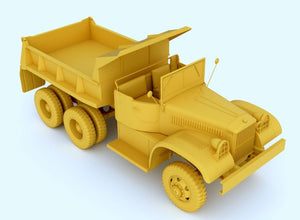 Mirror Model 35806 U.S. Diamond T 972 Dump Truck Late open Cab 1/35 – zdjęcie 3