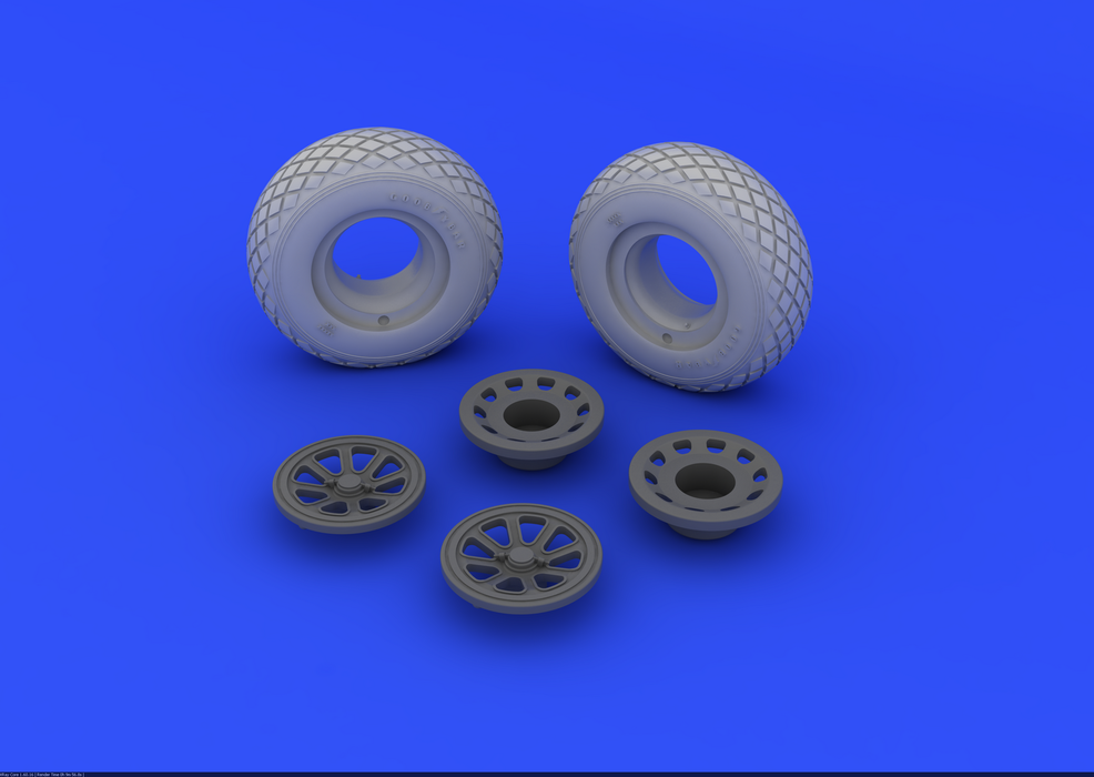 Eduard 632015 P-51 wheels 1/32 (Tamiya) – imagen 3