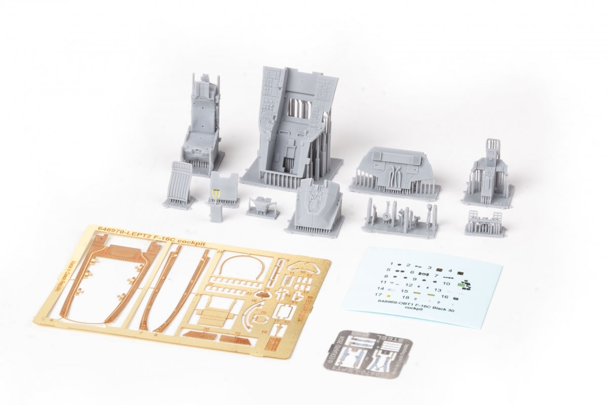 Eduard 648970 F-16C Block 42 till 2005 cockpit PRINT KINETIC MODEL 1/48 – immagine 4