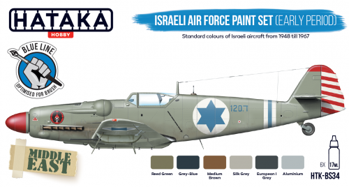 Hataka HTK-BS34 Israeli Air Force Paint Set (Early Period) (6x17ml) – Bild 3