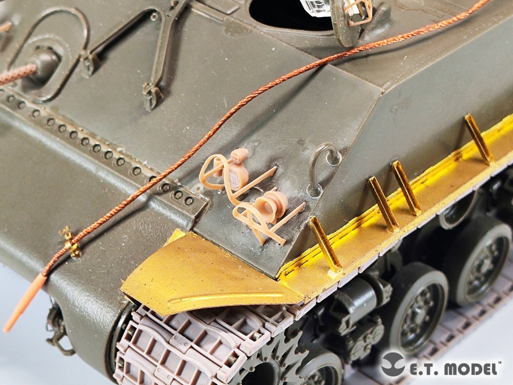 Ensemble de phares ET Model P35-260 avec protections pour M4 Sherman de l&amp;#39;armée américaine au 1/35  – image 9