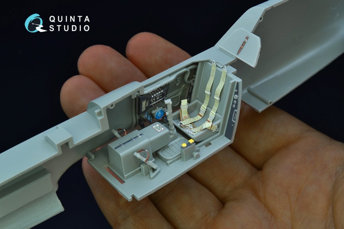 Quinta Studio QD32083 Bf 109G-2/G-4 3D-Printed &amp;amp; coloured Interior on decal paper (Hasegawa) 1/32 – immagine 9