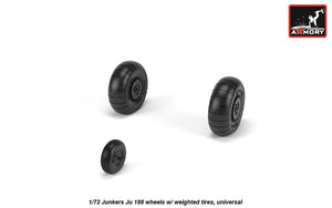 Armory Models AW72203 Junkers Ju 188 wheels w/ weighted tires 1/72 – immagine 2