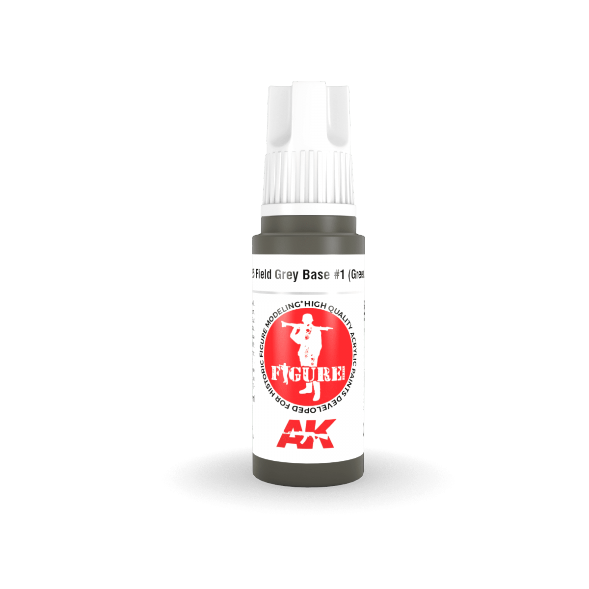 AK Interactive AK11425 Base Gris Field n° 1 (Uniforme vert) 17 ml – image 2