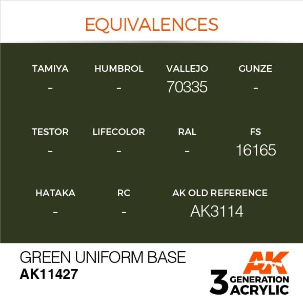 AK Interactive AK11427 Green Uniform Base 17ml – imagen 3