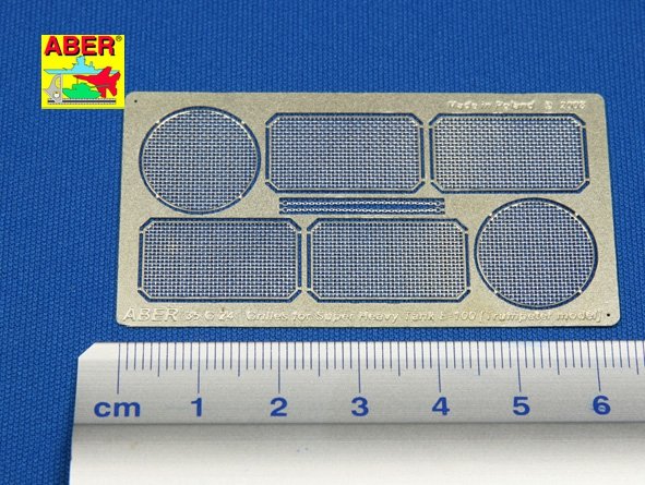 Aber 35G24 Grilles for german super heavy tank E-100 1/35 – imagen 2
