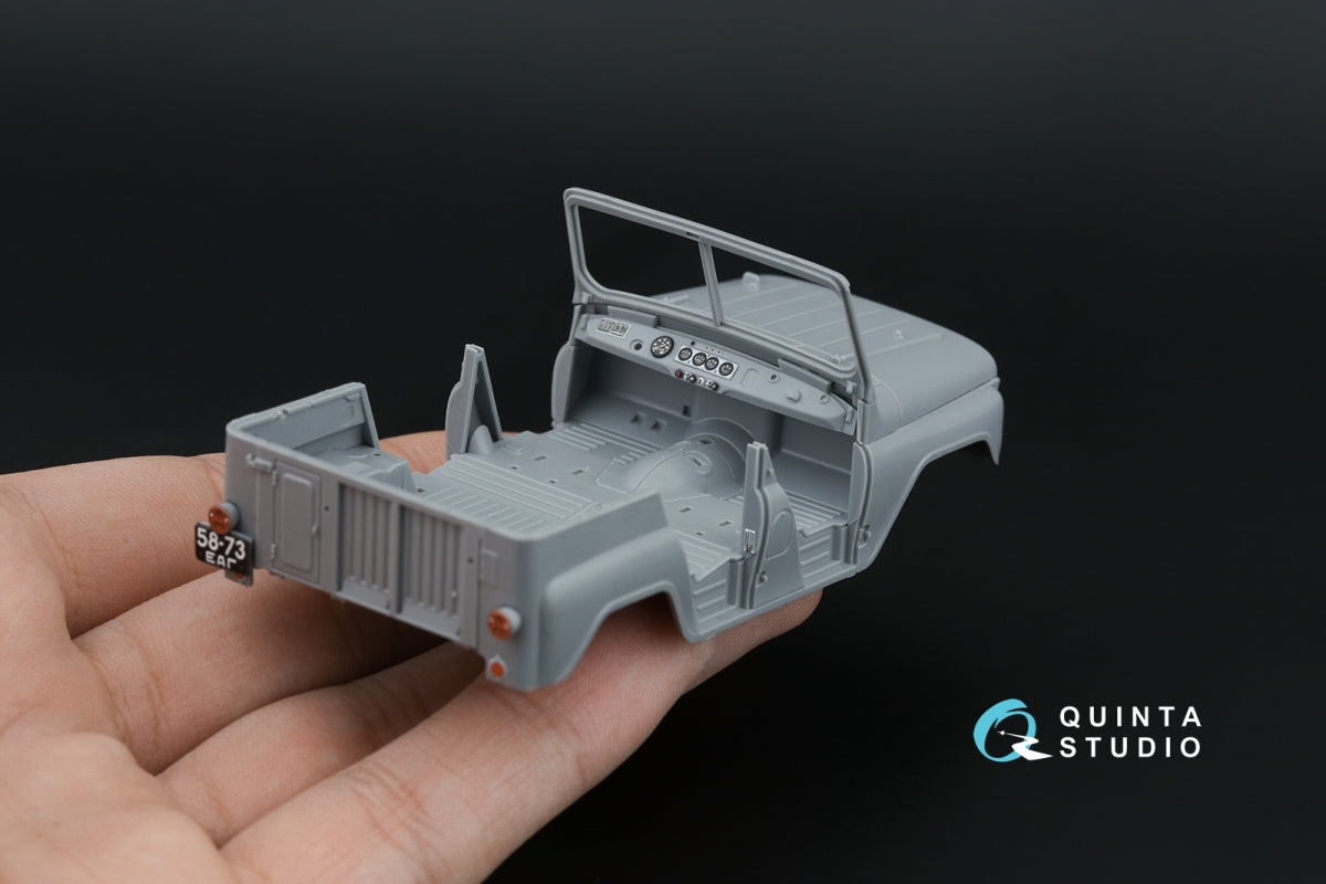 Quinta Studio QD43003 UAZ-469 3D-Printed &amp;amp; coloured Interior on decal paper (Zvezda) 1/43 – immagine 11