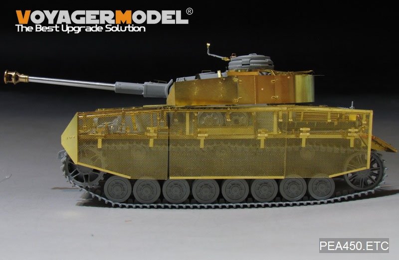 Voyager modèle PEA450 WWII allemand Pz.Kpfw.IV Ausf.J &amp;quot;Thoma Shields&amp;quot; treillis métallique schürzen (dernière production) (POUR Boder 35008) 1/35 – image 8