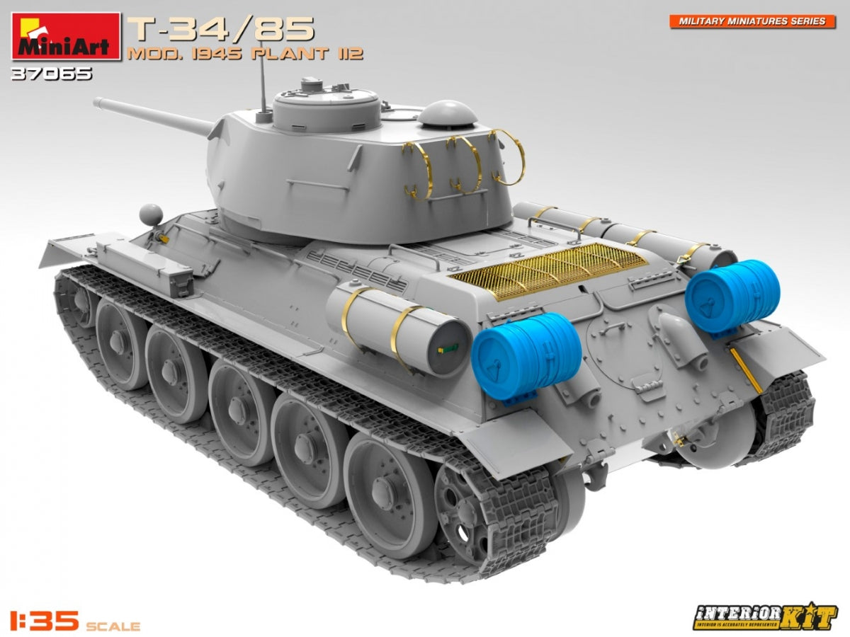 MiniArt 37065 T-34/85 MOD. 1945. PLANT 112. INTERIOR KIT 1/35 – immagine 6