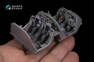 Quinta Studio QDS-48270 EA-6B Prowler (ICAP II) 3D-Printed &amp;amp; coloured Interior on decal paper (Kinetic) (Small version) 1/48 – immagine 8