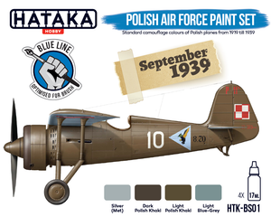 Hataka HTK-BS01 BLUE LINE – Polish Air Force paint set 4x17ml – imagen 2