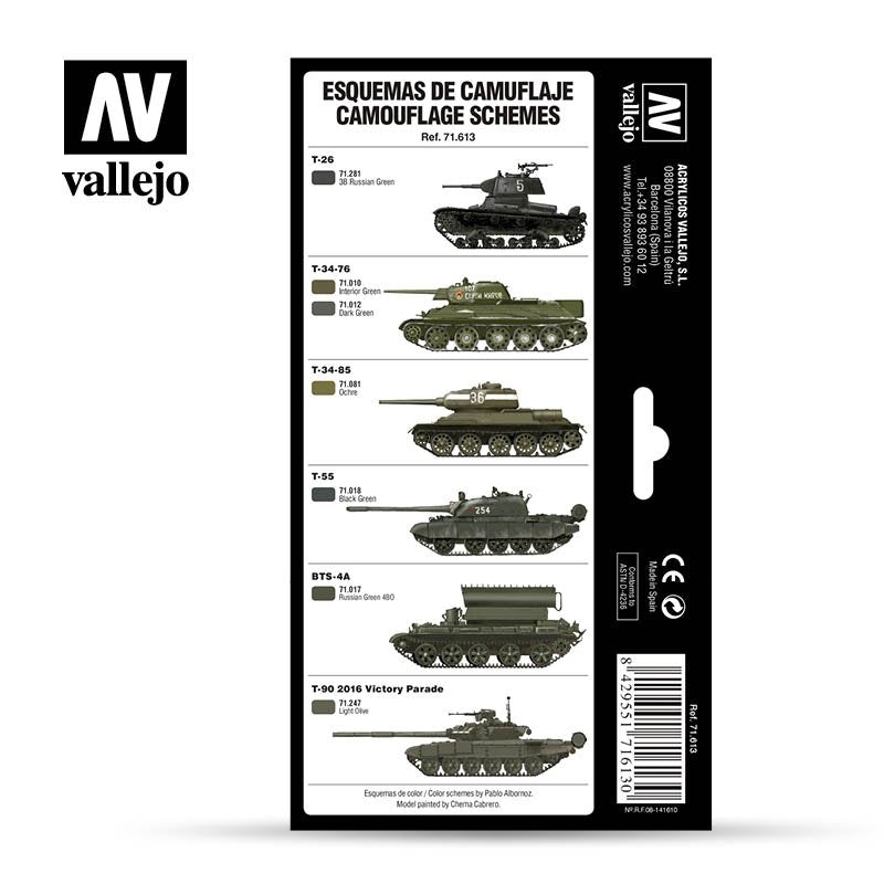 Vallejo 71613 SRussian Greens (1928 à aujourd&amp;#39;hui) 8 x 17 ml – image 2