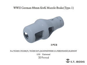 ET Model P35-238 WWII German 88mm KwK Muzzle Brake(Type.1) 1/35