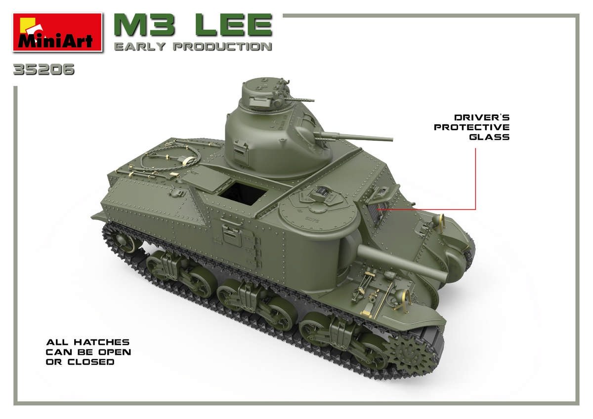 Miniart 35206 M3 Lee early prod. w/interior 1/35 – immagine 11