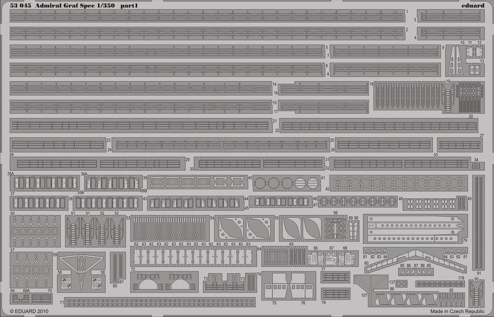 Eduard 53045 Admiral Graf Spee 1/350 TRUMPETER – immagine 2