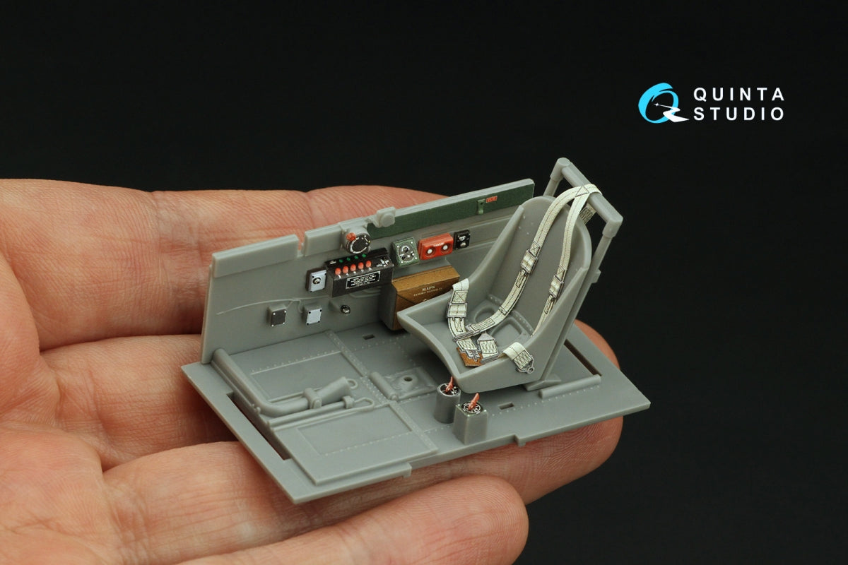 Quinta Studio QD32198 P-47D Thunderbolt Bubbletop Late 3D-Printed colored Interior on decal paper (Hasegawa) 1/32 – image 6