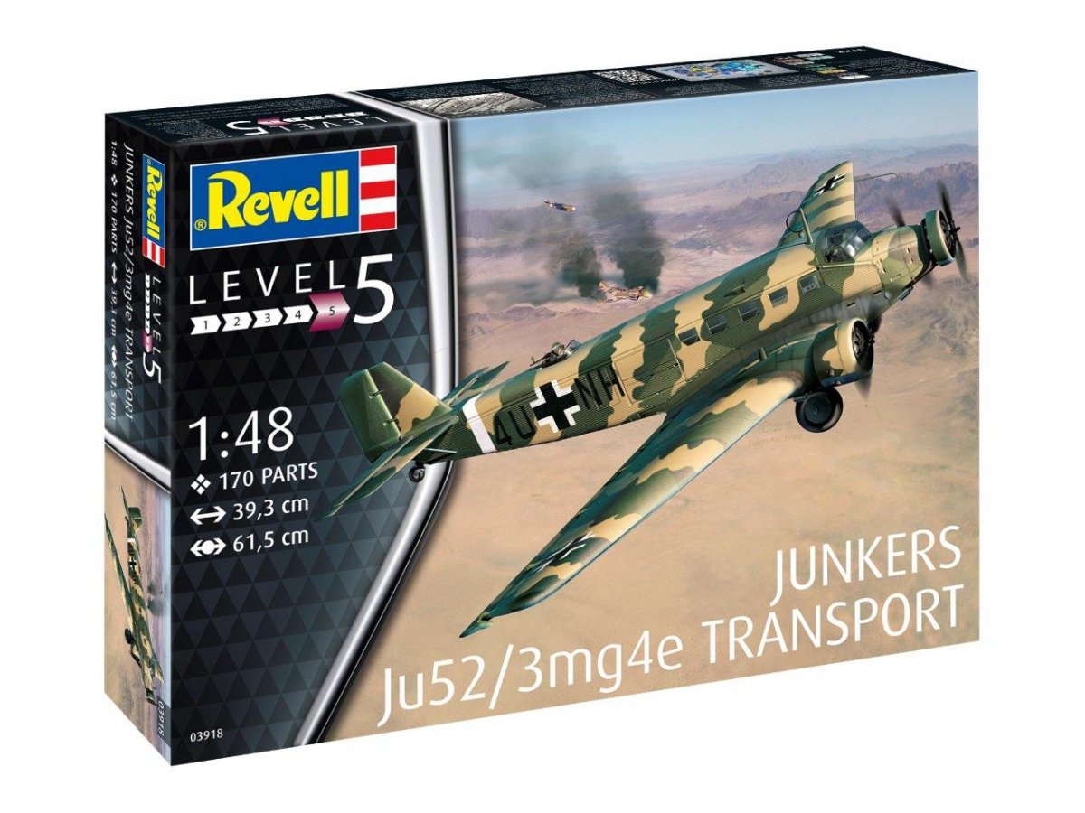 Revell 03918 Junkers Ju52/3m Transport 1/48