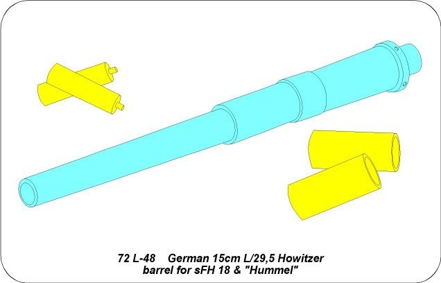 Aber 72L-48 German 15cm barrel for sFH 18 and &amp;#39;&amp;#39;Hummel&amp;#39;&amp;#39; 1/72 – image 7