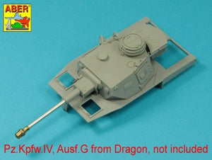 Aber 35L-068N Lufa 75mm KwK40L/43 z wczesnym hamulcem wylotowym do niemieckich czołgów Panzer IV Ausf.G 1/35 – immagine 4