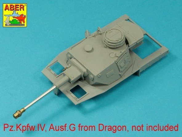 Aber 35L-068N Lufa 75mm KwK40L/43 z wczesnym hamulcem wylotowym do niemieckich czołgów Panzer IV Ausf.G 1/35 – immagine 4