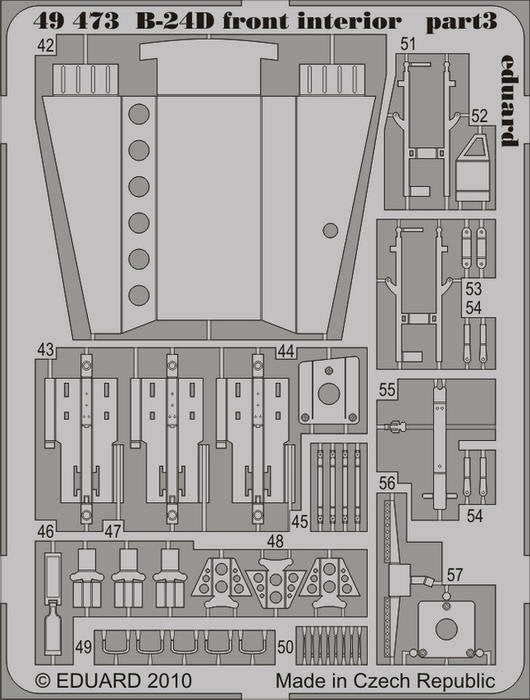 Eduard 49473 B-24D front interior 1/48 Revell Academy – immagine 2