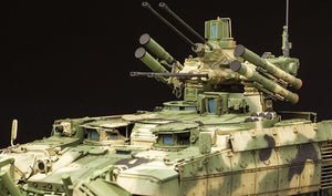 Meng Model TS-010 RUSSIAN TERMINATOR FIRE SUPPORT COMBAT VEHICLE BMPT w/KMT-8 1/35 – zdjęcie 11
