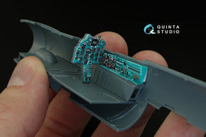 Intérieur imprimé en 3D et coloré sur papier décalcomanie Quinta Studio QD48077 MiG-21PFM (pour kit Eduard) 1/48 – image 8
