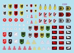 Star Decals 35-C1359 StuG-Abt 1 Generic insignia and unit markings for the Sturmgeschûtz units 1/35 – Bild 2