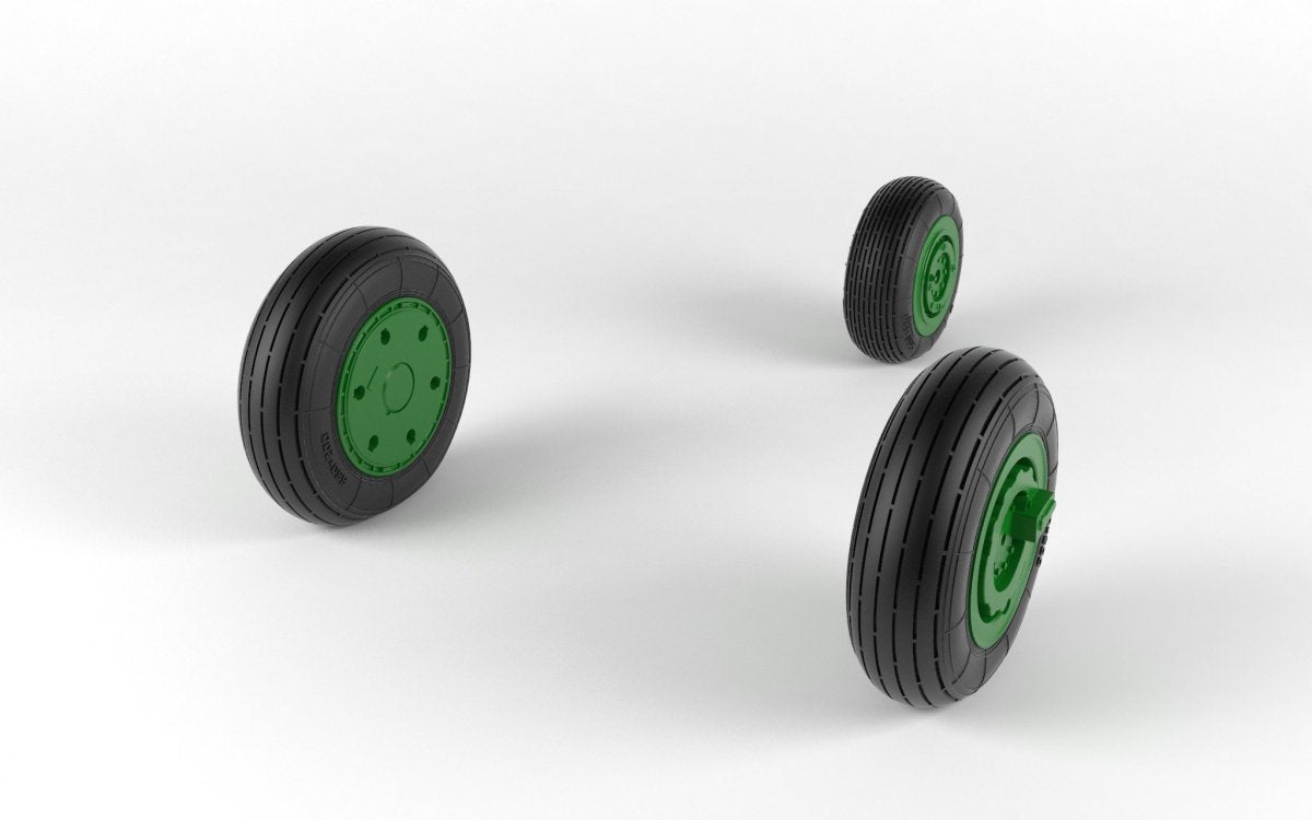 Armory Models AW48027 Mikoyan MiG-21 Fishbed wheels w/ weighted tires, early 1/48 – zdjęcie 7