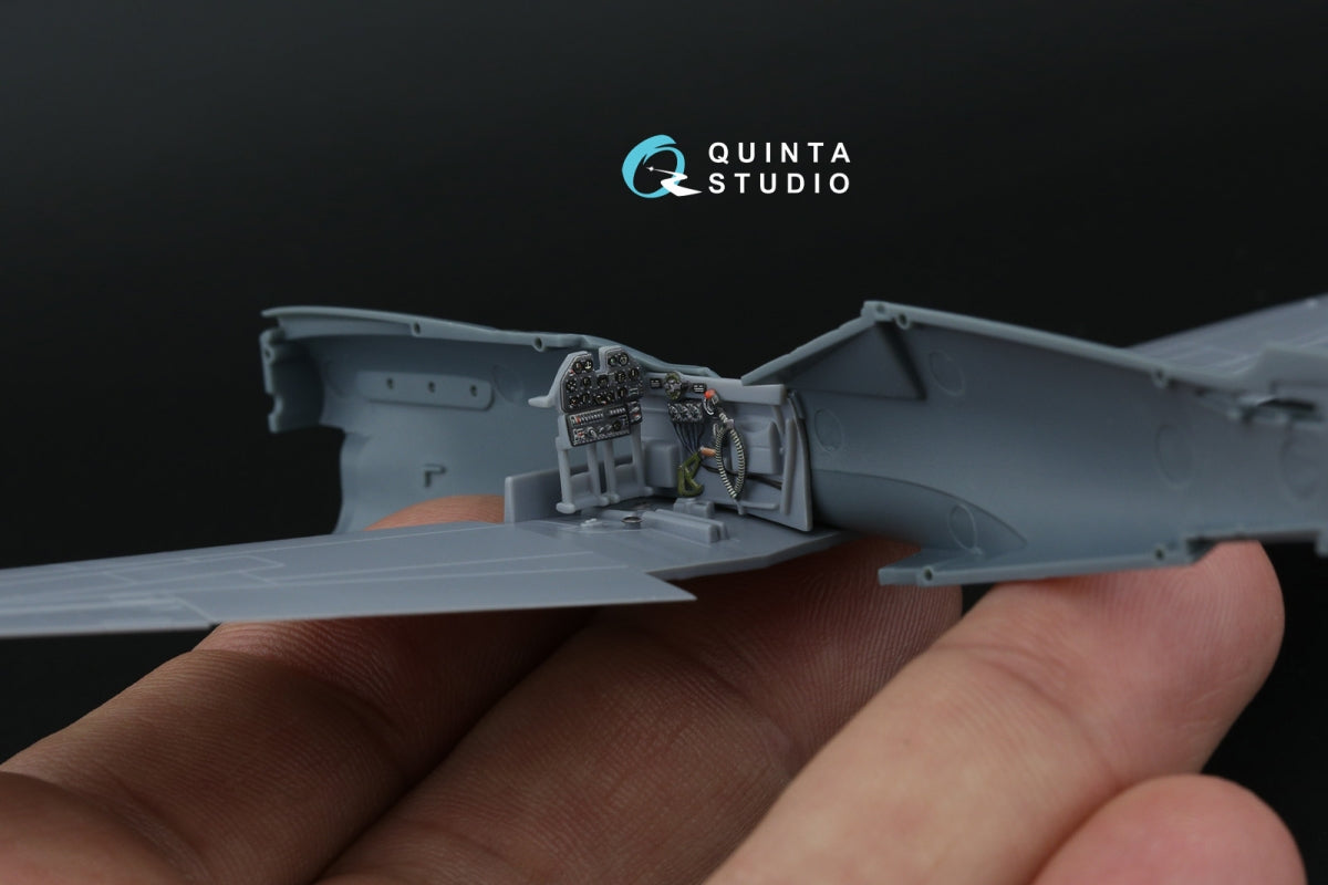 Intérieur imprimé en 3D et coloré sur papier décalcomanie Quinta Studio QD72216 P-40N Warhawk (Special Hobby) 1/72  – image 6