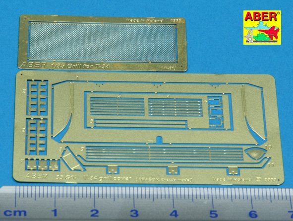 Aber 35G07 Grille covers for russian tank T-34 1/35 – immagine 2