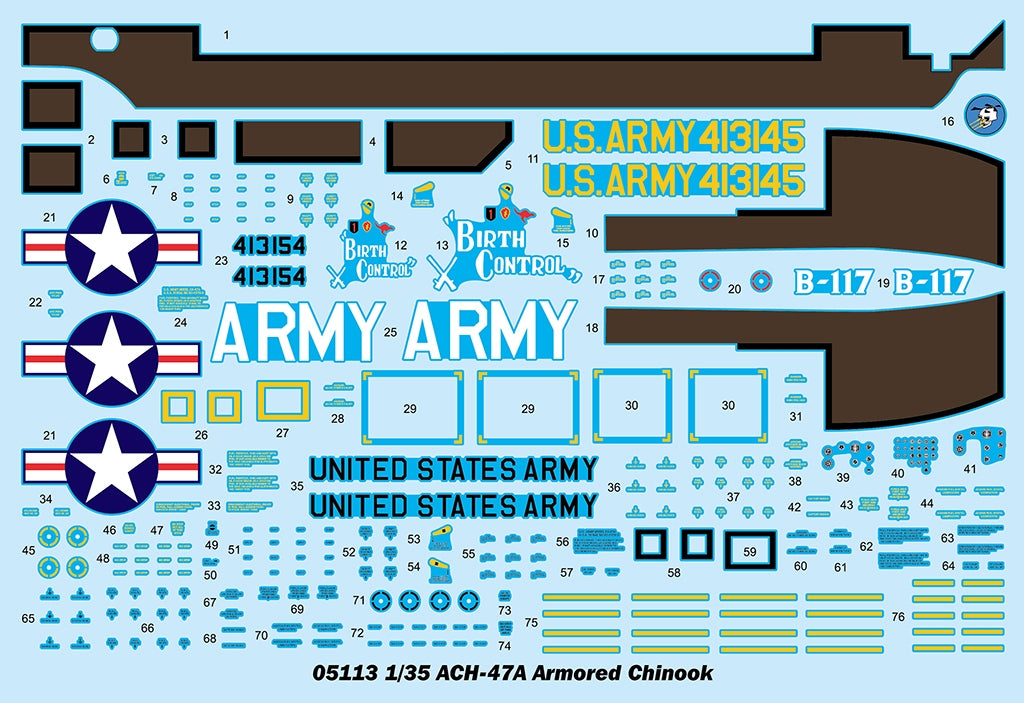 Trumpeter 05113 ACH-47A Armored Chinook 1/35 – immagine 4
