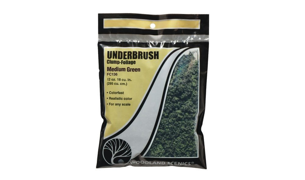 Woodland Scenics WFC136 Medium Green Underbrush (412cm3) – Bild 3